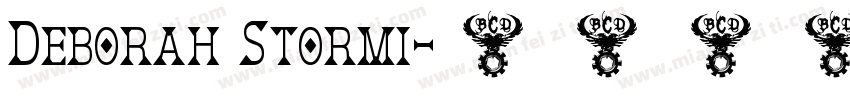 Deborah Stormi字体转换